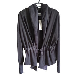 NWT Young Fabulous & Broke Drawstring Oversized Shawl/Hood Collar‎ Soft Jacket S